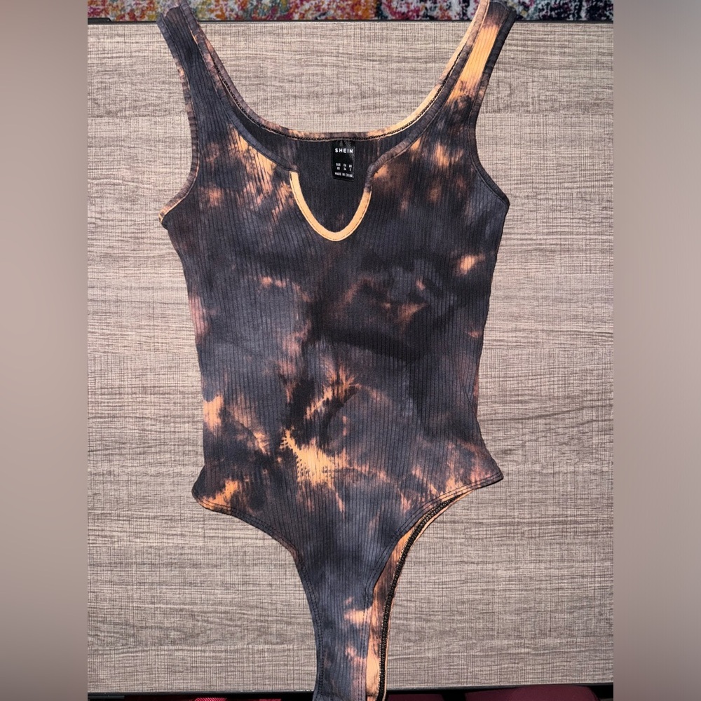 XS SHEIN Tie Dye Body Suit